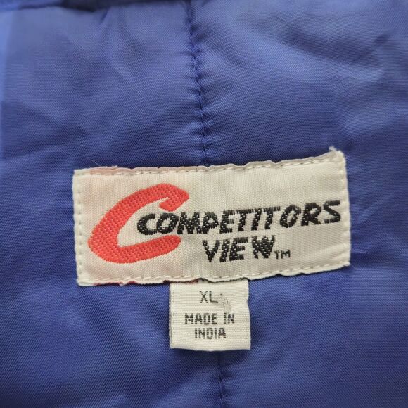 Vintage NASCAR Rusty Wallace Penske Racing #2 Jacket Puffer Adult XL Blue - Picture 8 of 8